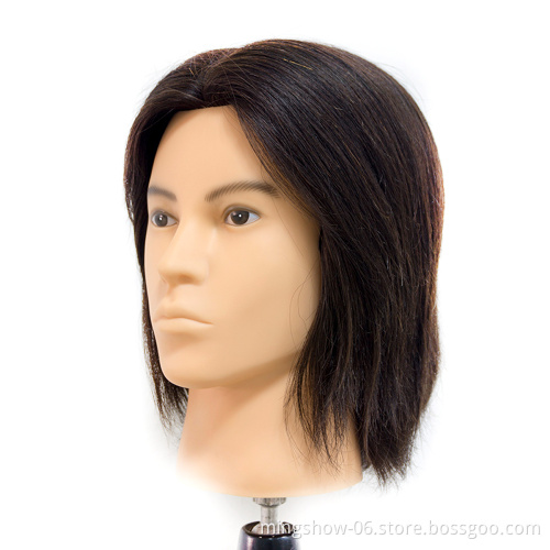Wholesale price real human hair mannequin training head